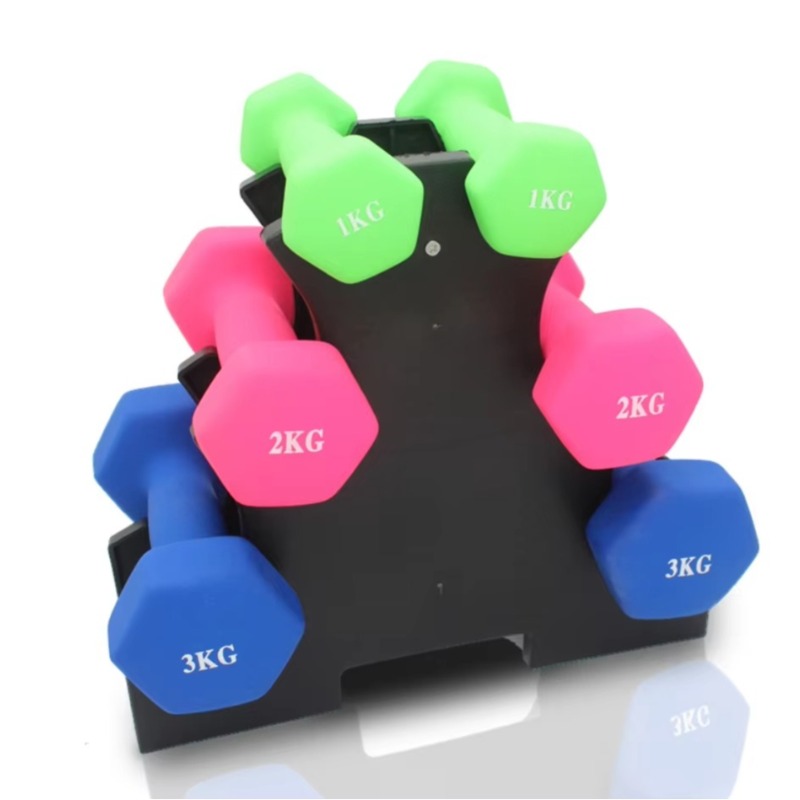 Home Gym Weights - ชั้นวางดัมเบล 3 ชั้น สำหรับอุปกรณ์ออกกำลังกายที่บ้าน โครงสร้างเหล็กแข็งแรง ทนทาน