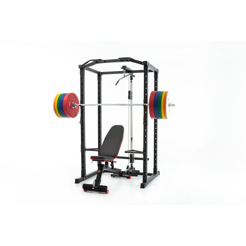 Home Gym Machine - เครื่องออกกำลังกายแบบมัลติฟังก์ชั่นสำหรับใช้ในบ้าน ยูนิเซ็กซ์ พร้อมแท่นสควอท โมเดิร์น พาวเวอร์ เคจ