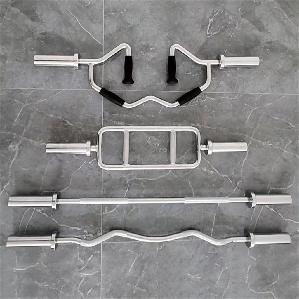 Olympic Barbell 20Kg - บาร์เบลแบบสวิส สำหรับฝึกกล้ามไบเซ็ปส์ ไทรเซ็ปส์ แบบหลายตำแหน่ง สำหรับผู้ชาย ใช้ฝึกออกกำลังกายที่บ้าน