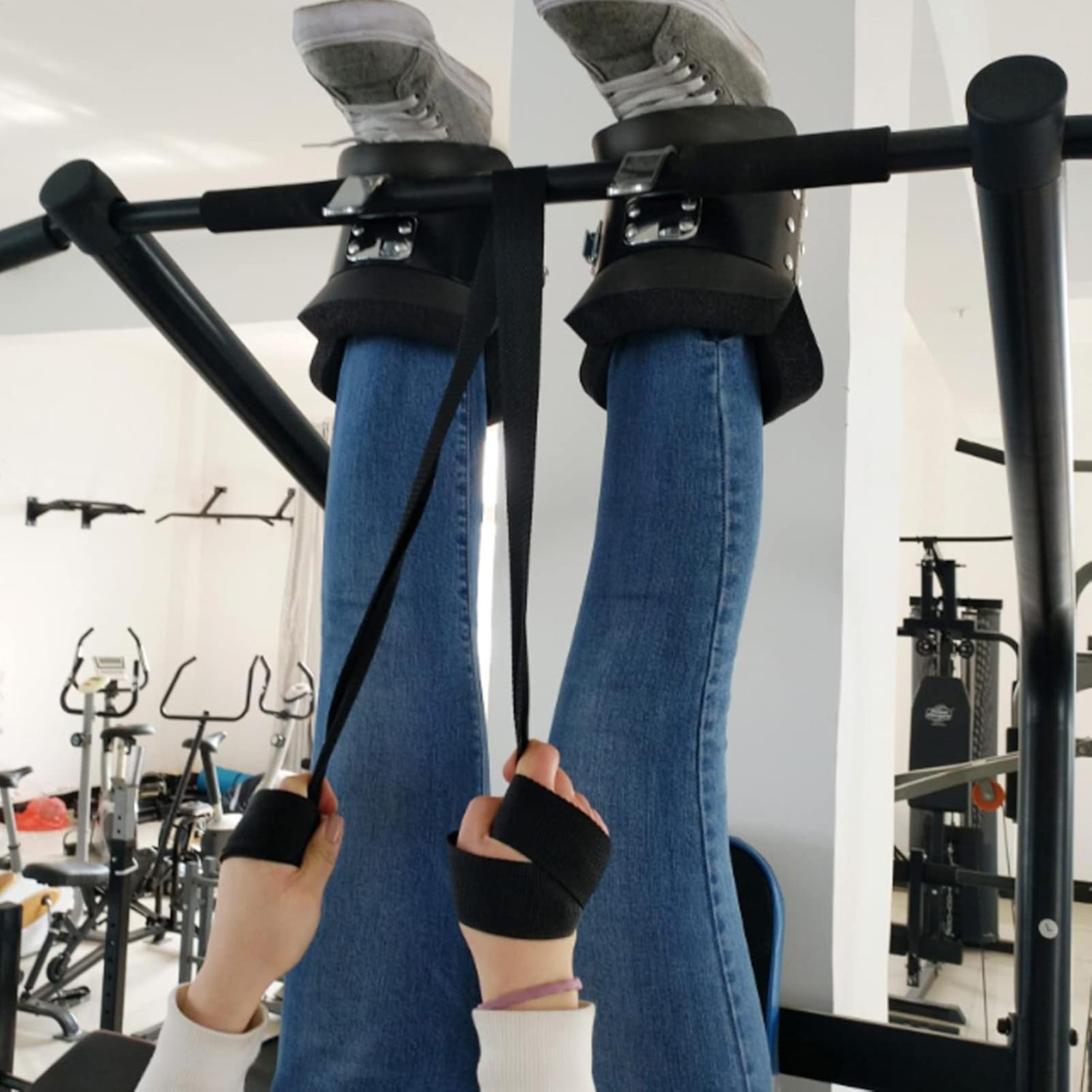 Home Gym Rig - รองเท้าบูทแบบแขวน 1 คู่ สำหรับออกกำลังกายที่บ้าน ป้องกันการกลับหัว อุปกรณ์ฝึกความแข็งแรง