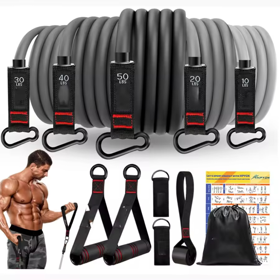 Home Gym Xl - เข็มขัดฝึกความแข็งแรง, สายรัดออกกำลังกายสำหรับผู้ชายและผู้หญิง, อุปกรณ์ออกกำลังกายที่บ้านและยิมสำหรับการฝึกความแข็งแรง