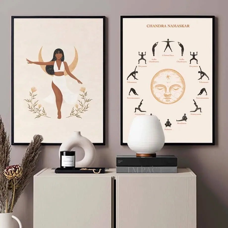 Home Gym Zen - ตกแต่งทางจิตวิญญาณโยคะยิมเซนโปสเตอร์มินิมอลลิสต์พิมพ์ภาพวาดผ้าใบศิลปะบนกำแพงสำหรับห้องนั่งเล่นตกแต่งบ้านโมเดิร์น