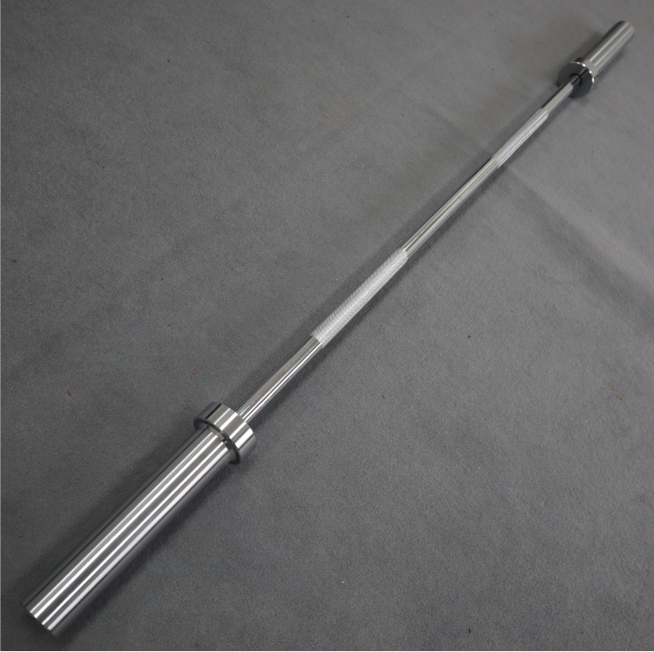 Olympic Barbell 20Kg - บาร์เบล, บาร์ยกน้ำหนักสำหรับยิม, บาร์ตรงสำหรับใช้ในบ้านสำหรับสควอทและสแนทช์, บาร์ขนาดใหญ่สำหรับใส่แผ่นน้ำหนัก