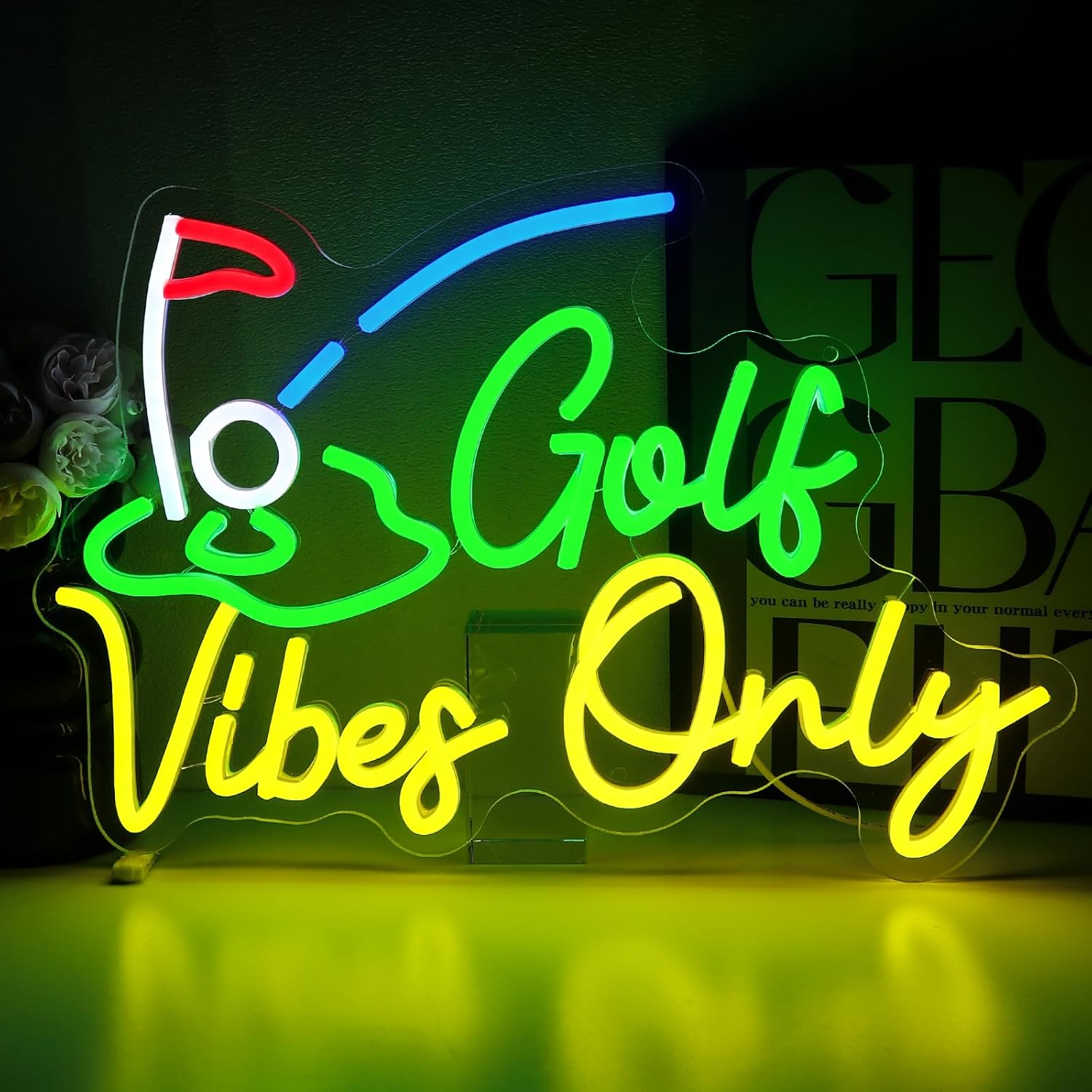 Home Gym Vibes - ป้ายไฟนีออน Golf Vibes Only – ไฟ