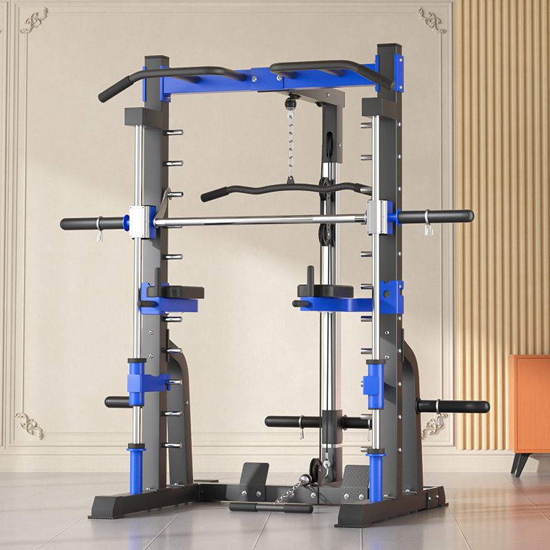 Home Gym Leg Press - โครงสร้างอุปกรณ์ออกกำลังกายอเนกประสงค์สำหรับใช้ในบ้าน แบบครบวงจร สำหรับการฝึกซ้อมแบบยิมในบ้าน รวมถึงการฝึกซ้อมแบบ Bird Squat