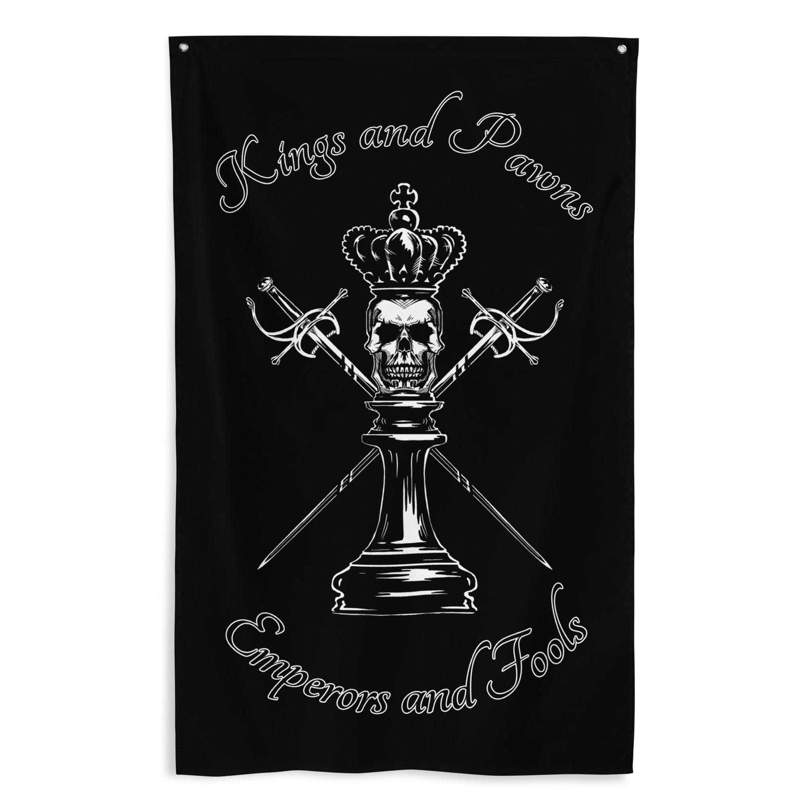 Home Gym In Garage - ธงตกแต่งยิม Kings and Pawns ธงสำหรับตกแต่งโรงรถ ห้องนอน