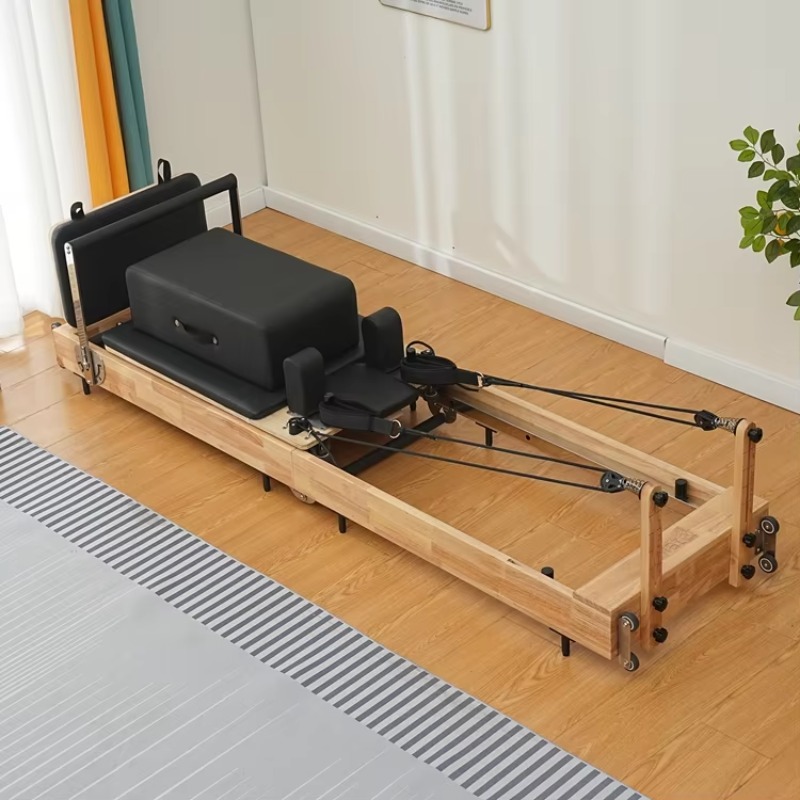 Home Gym Yoga Room - ชุดอุปกรณ์พิลาทิสแบบพับได้ทำจากไม้ สำหรับใช้ในบ้าน ยิม สตูดิโอ หรือใช้ในเชิงพาณิชย์ สามารถปรับแต่งได้