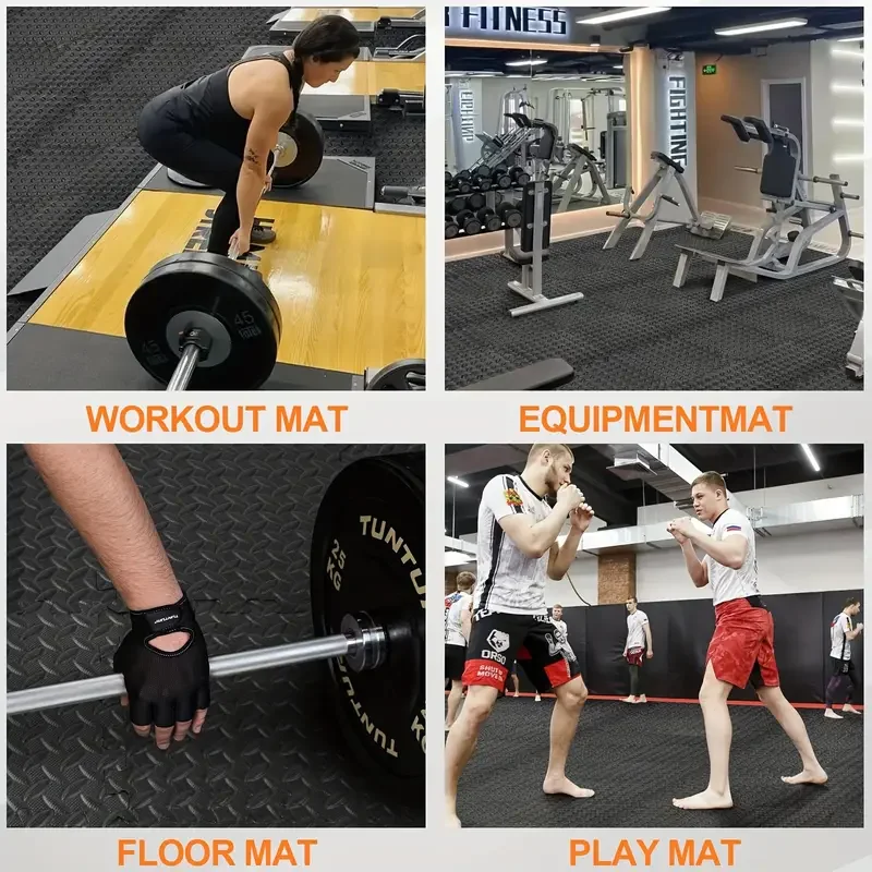 แผ่นรองพื้นยิม EVA ทนแรงกระแทก - Home Gym In Garage บทวิจารณ์และราคา