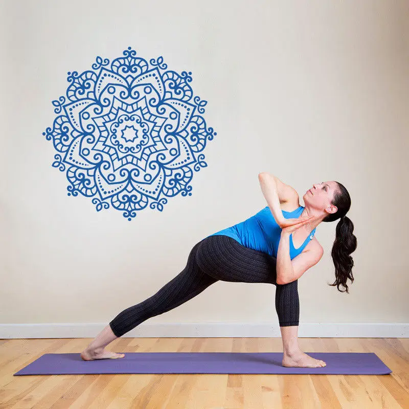 โยคะฮินดูพระพุทธรูปสติ๊กเกอร์ต - Home Gym Yoga Room บทวิจารณ์และราคา