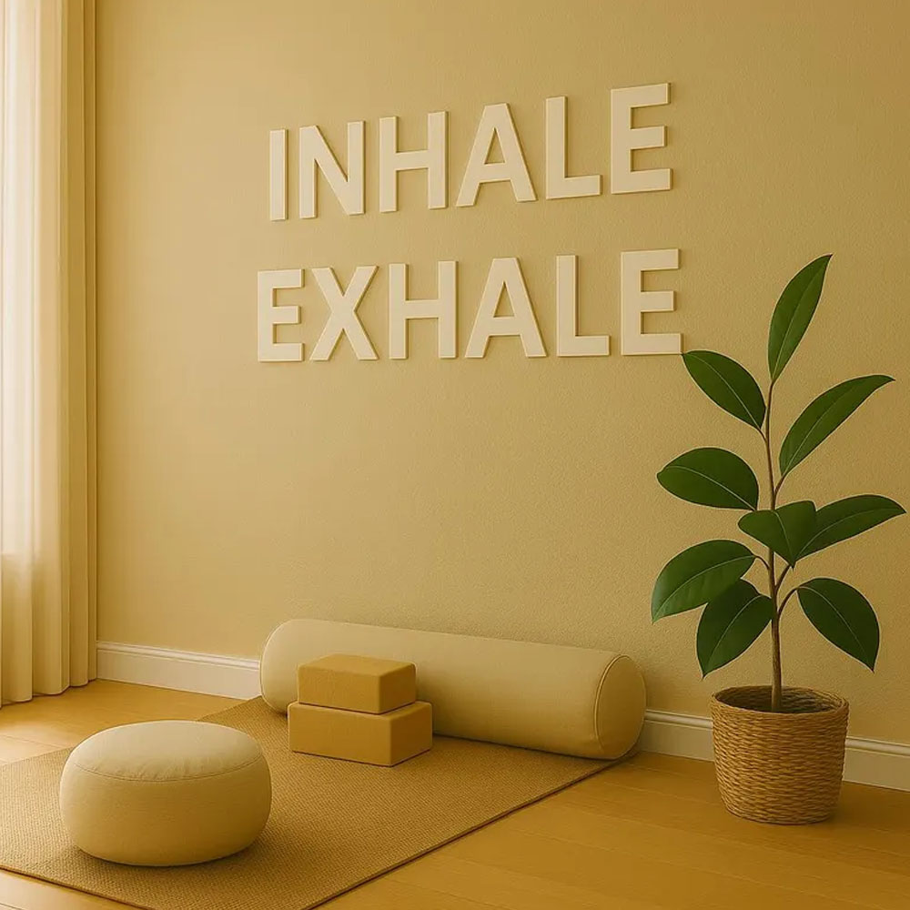 ป้ายติดผนัง INHALE EXHALE สำหร - Home Gym Yoga Room บทวิจารณ์และราคา