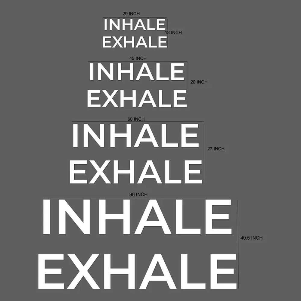 ป้ายติดผนัง INHALE EXHALE สำหร - Home Gym Yoga Room บทวิจารณ์และราคา