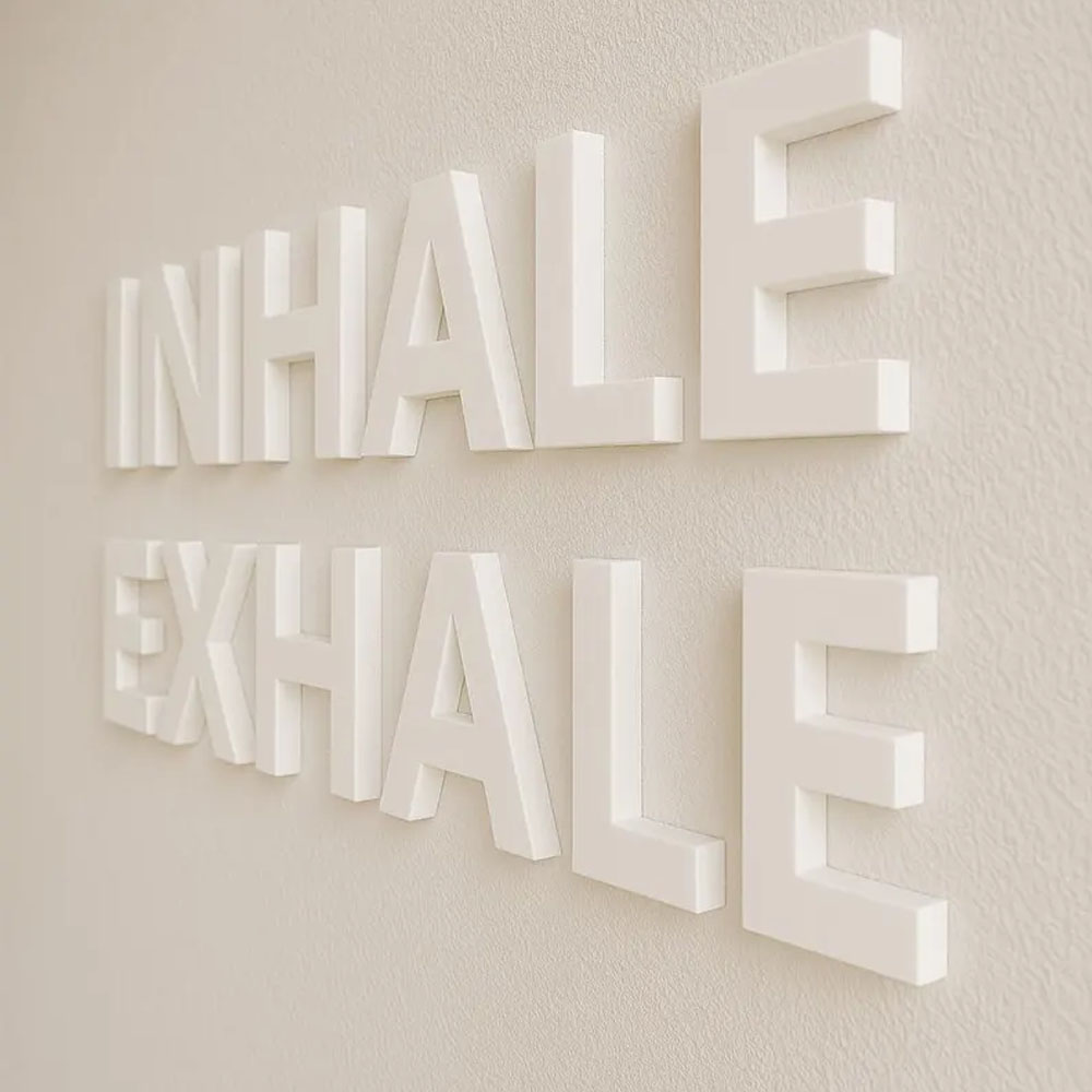 ป้ายติดผนัง INHALE EXHALE สำหร - Home Gym Yoga Room บทวิจารณ์และราคา