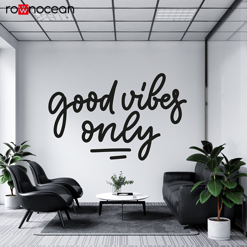 Good Vibes Wall Decal Gym กฎ W - Home Gym Vibes บทวิจารณ์และราคา