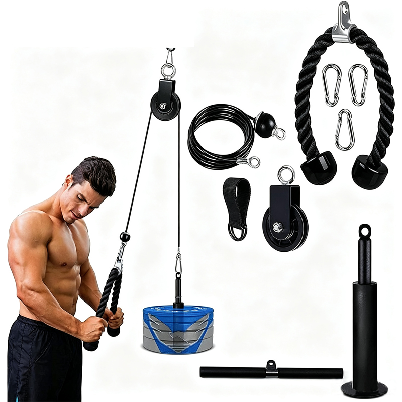 ระบบลูกรอกสายเคเบิลสแตนเลสแบบเ - Home Gym Diy Pulley System บทวิจารณ์และราคา