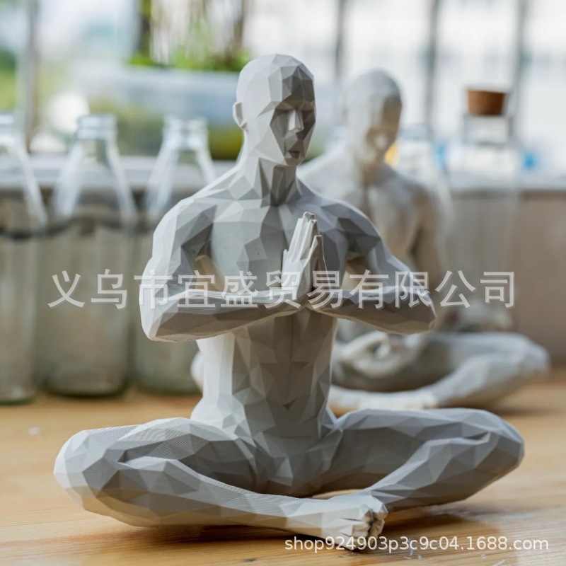 รูปปั้นโยคะแมน ของตกแต่งบ้านสไ - Home Gym Yoga Room บทวิจารณ์และราคา