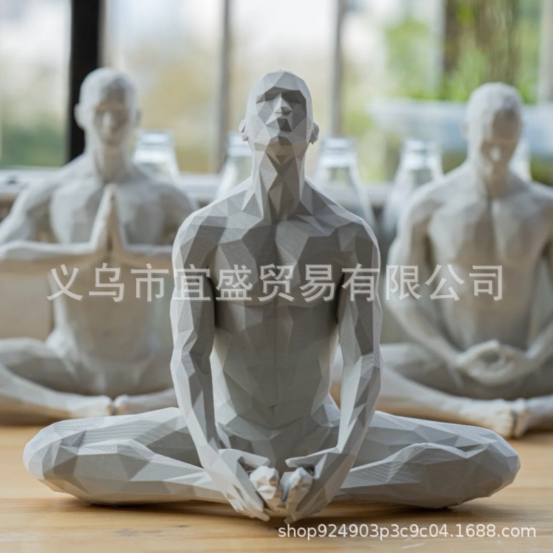 รูปปั้นโยคะแมน ของตกแต่งบ้านสไ - Home Gym Yoga Room บทวิจารณ์และราคา