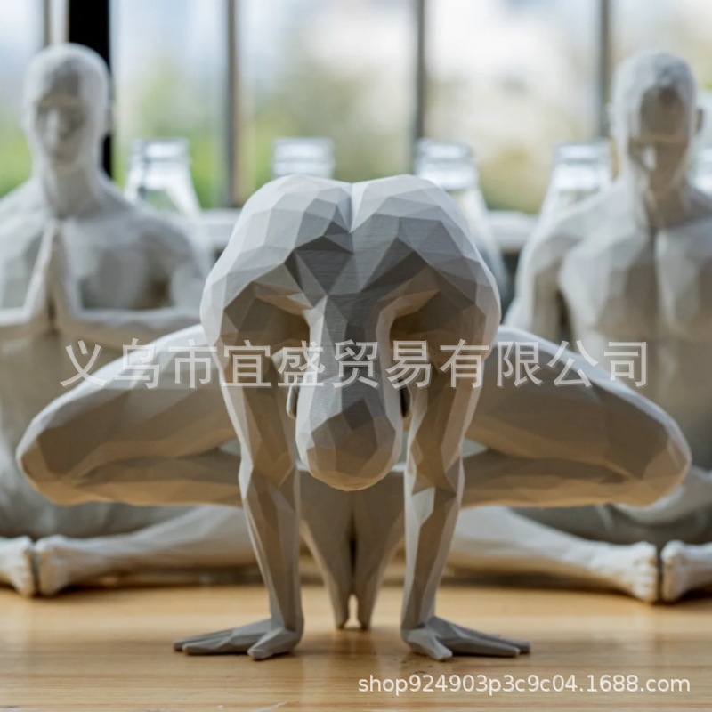 รูปปั้นโยคะแมน ของตกแต่งบ้านสไ - Home Gym Yoga Room บทวิจารณ์และราคา