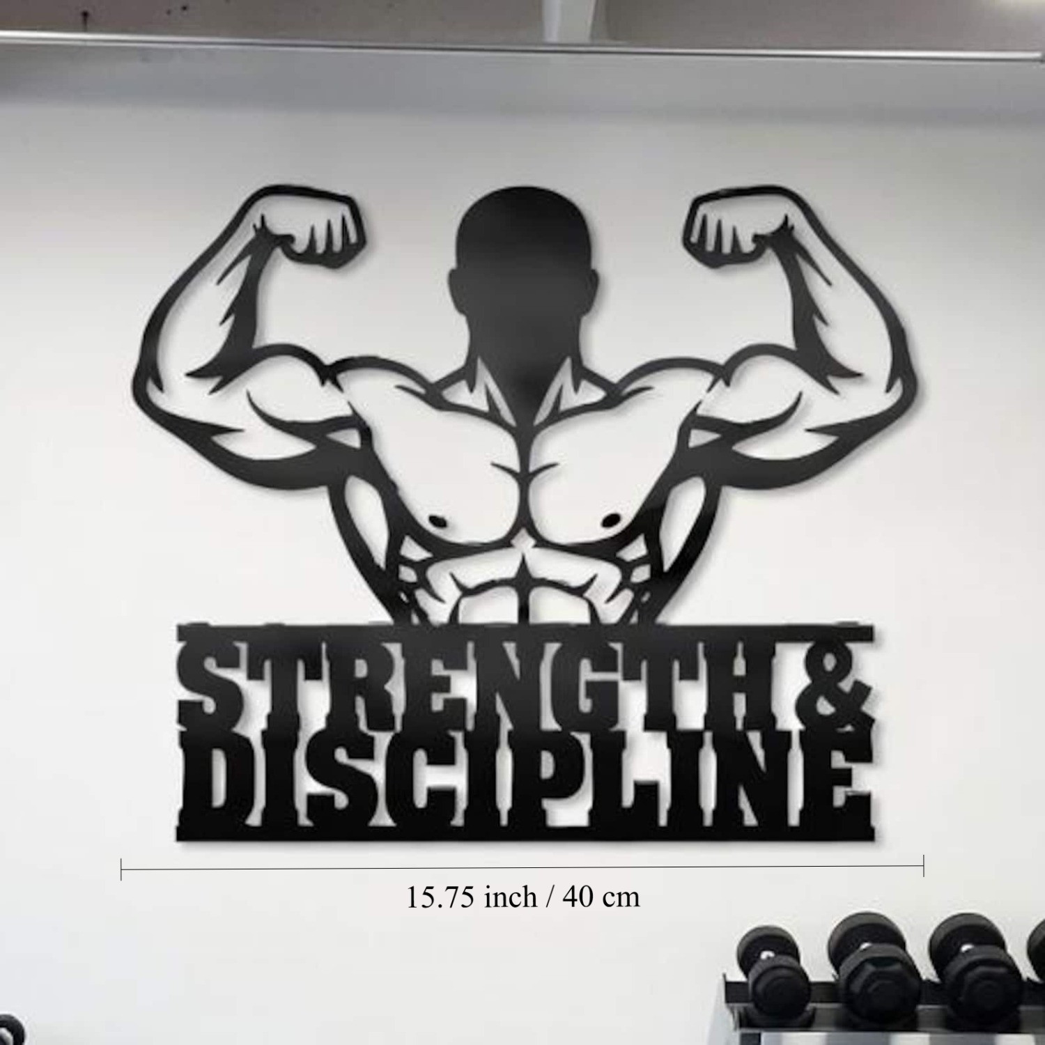 CIFBUY งานศิลปะติดผนังเหล็ก รู - Home Gym In Garage บทวิจารณ์และราคา