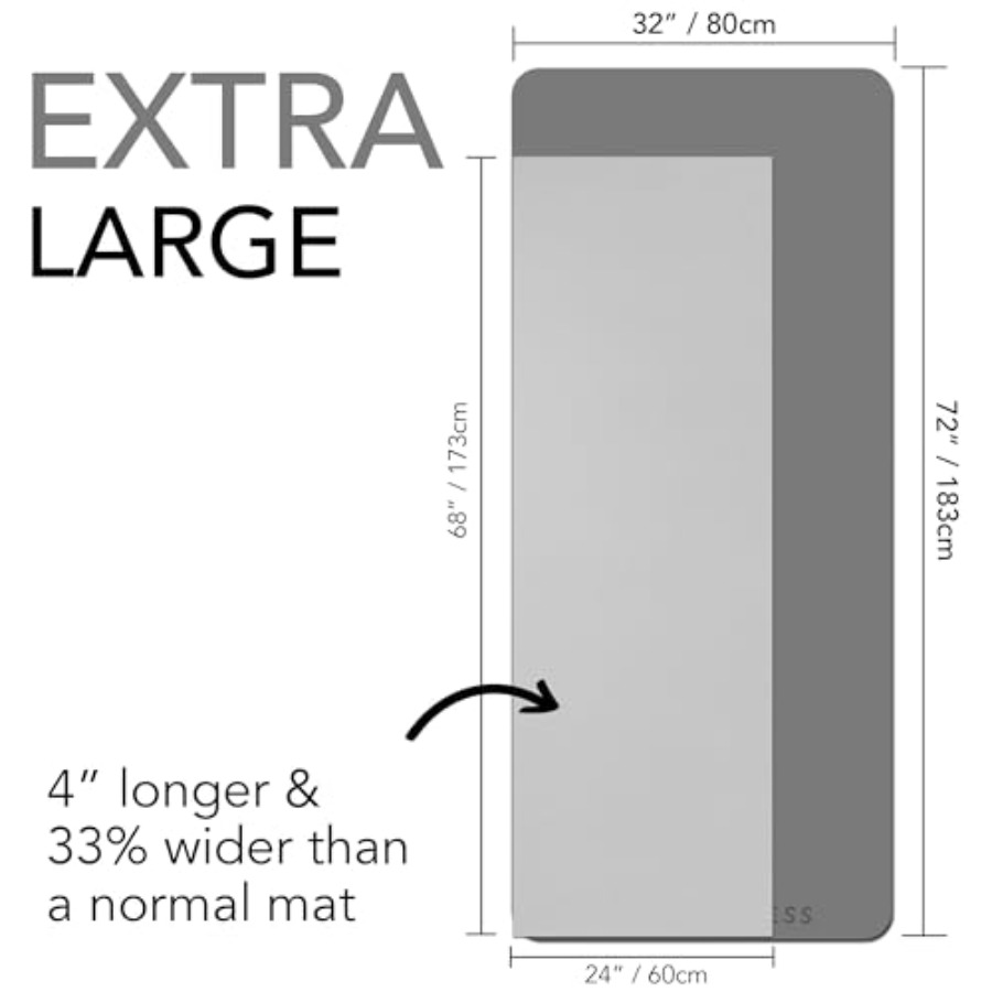 เสื่อออกกำลังกายขนาดใหญ่ หนาพิ - Home Gym Yoga Mat บทวิจารณ์และราคา