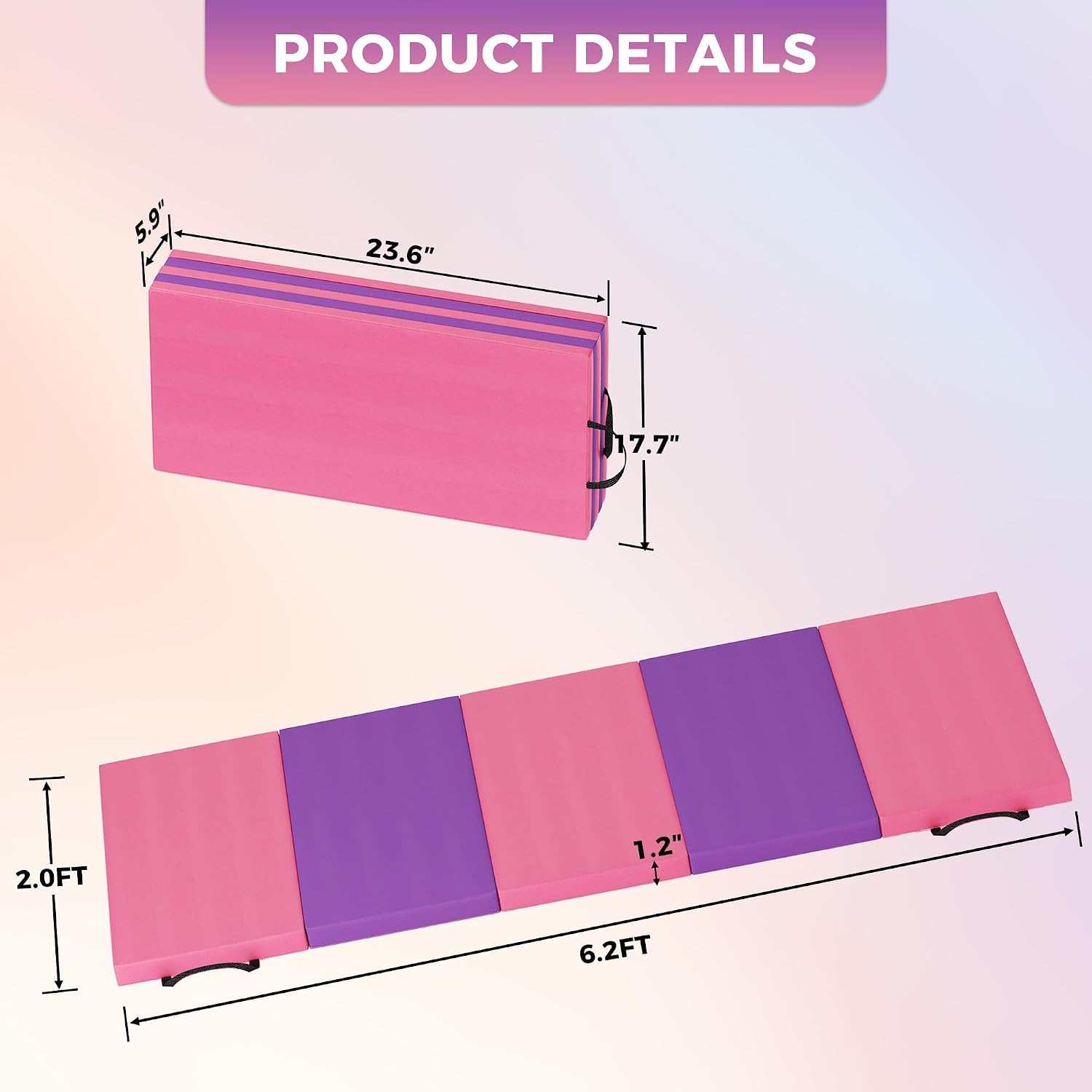 เสื่อโยคะพับได้ เสื่อยิมนาสติก - Home Gym Yoga Mat บทวิจารณ์และราคา