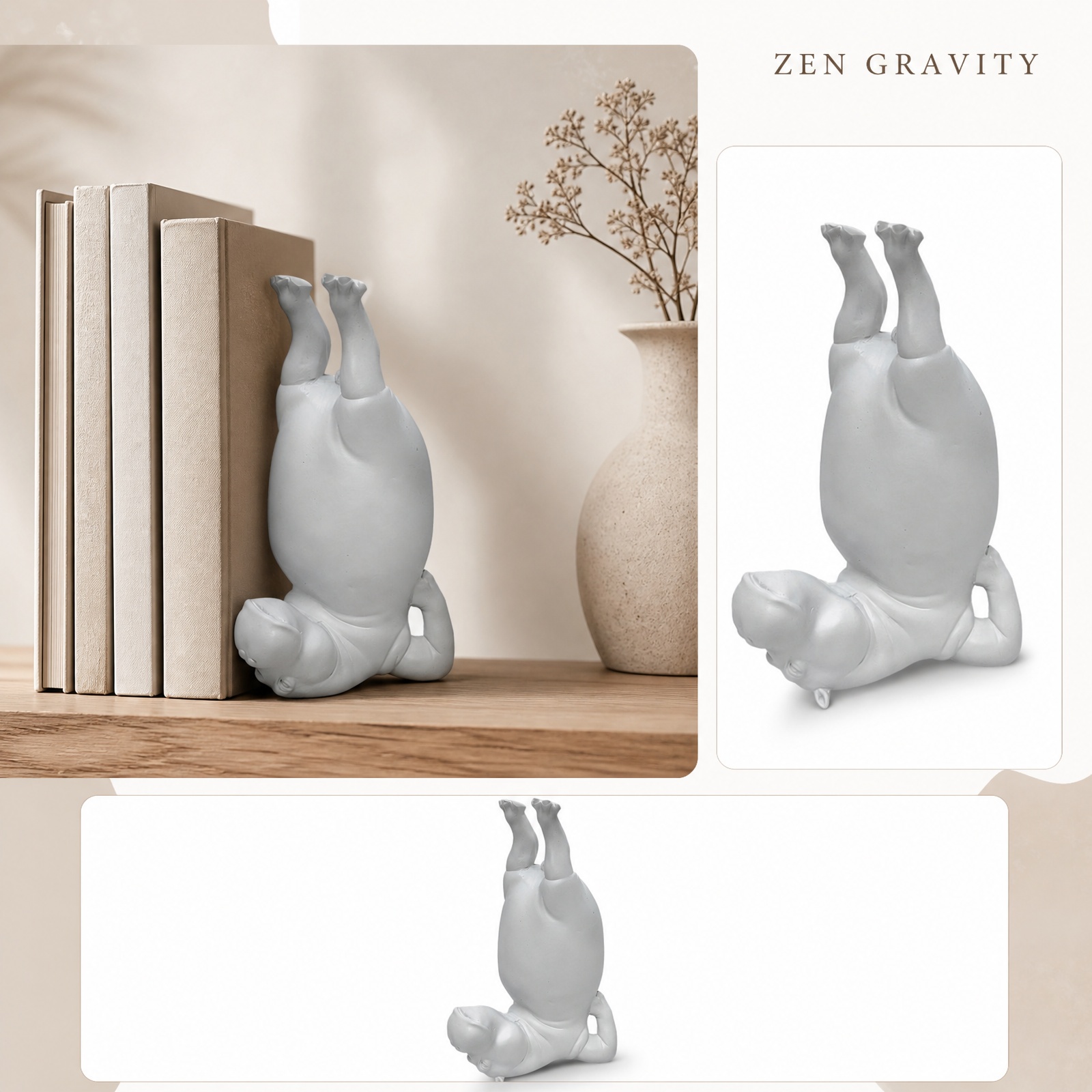 รูปปั้นฮิปโปโยคะทำจากเรซิ่น ท่ - Home Gym Zen บทวิจารณ์และราคา