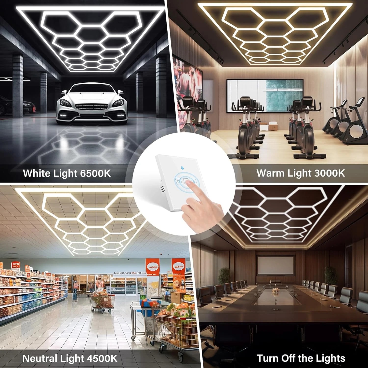 ไฟโรงรถทรงหกเหลี่ยม หลอดไฟ LED - Home Gym In Garage บทวิจารณ์และราคา