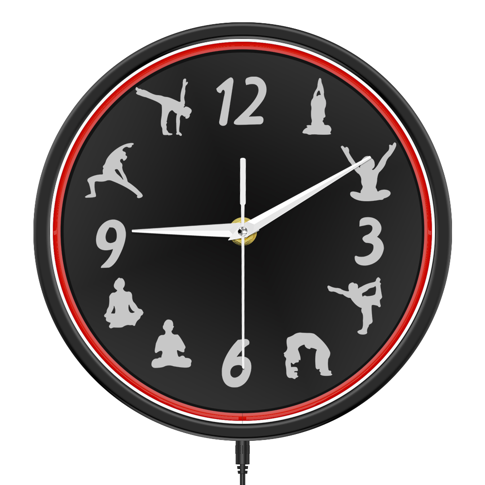 นาฬิกาแขวนผนัง LED ลายโยคะ แอส - Home Gym Zen บทวิจารณ์และราคา