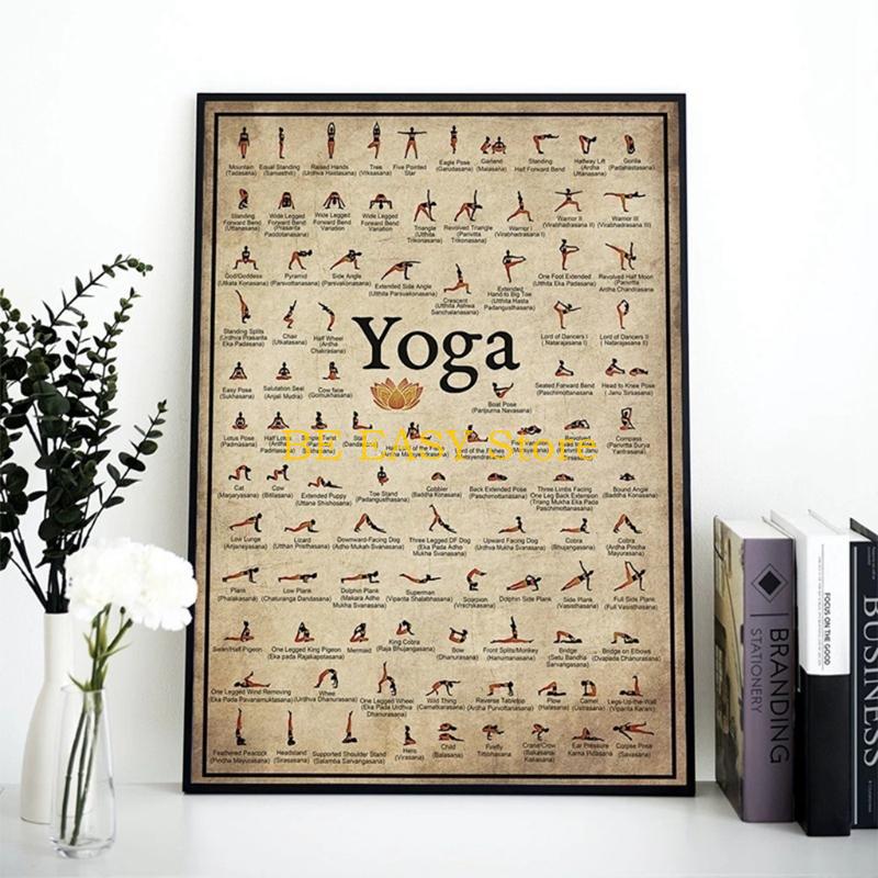 E28F Retro Vintage โยคะ Art พิ - Home Gym Yoga Room บทวิจารณ์และราคา