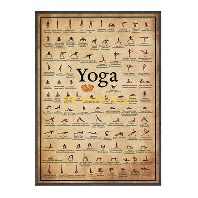 E28F Retro Vintage โยคะ Art พิ - Home Gym Yoga Room บทวิจารณ์และราคา