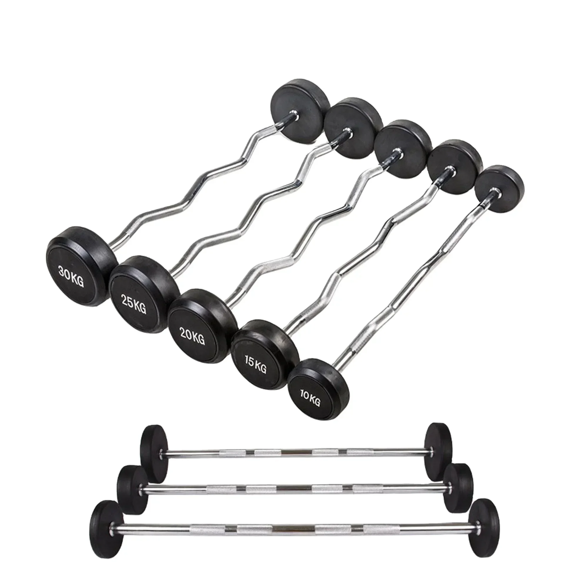 บาร์เบลยางแบบตรงสำหรับยกน้ำหนั - Olympic Barbell 20Kg บทวิจารณ์และราคา