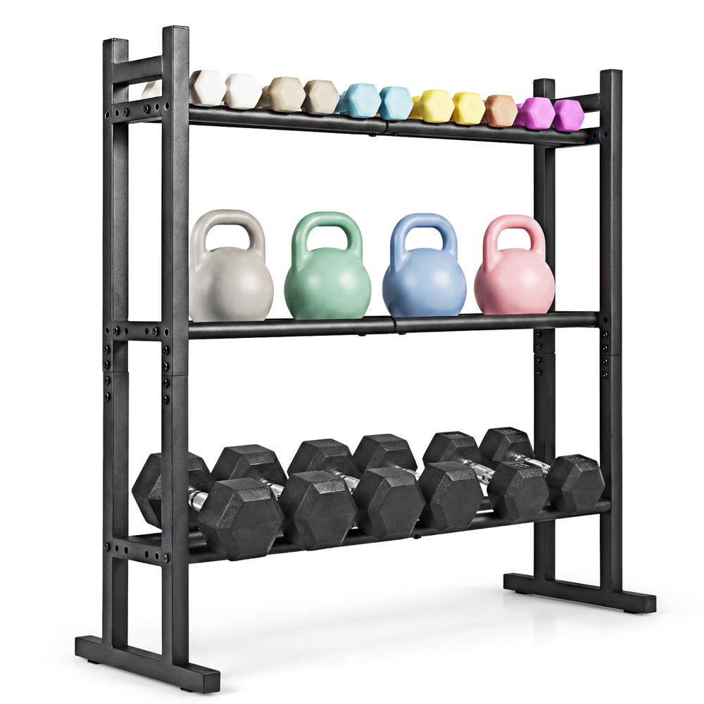 ชั้นวางดัมเบล 3 ชั้นแบบ Heavy  - Home Gym Weights บทวิจารณ์และราคา