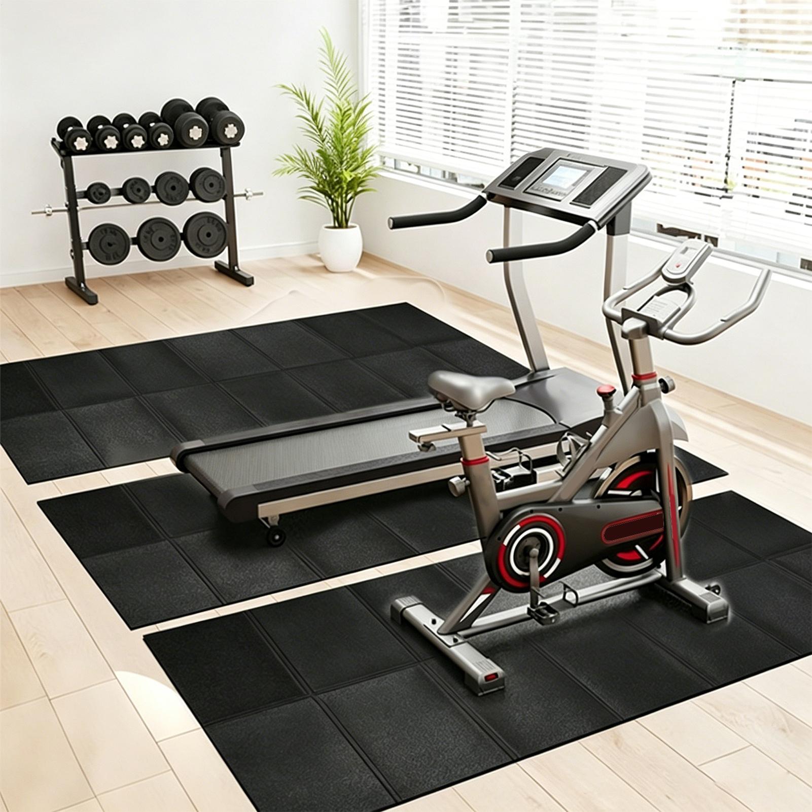 แผ่นรองลู่วิ่งไฟฟ้าแบบหนา กันน - Home Gym Yoga Mat บทวิจารณ์และราคา