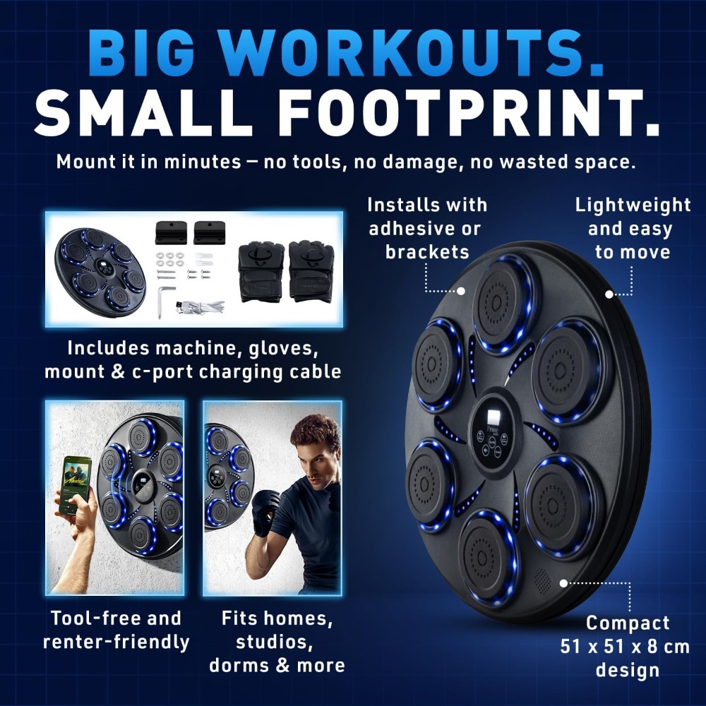เครื่องชกมวยอัจฉริยะพร้อมถุงมื - Home Gym Machine บทวิจารณ์และราคา