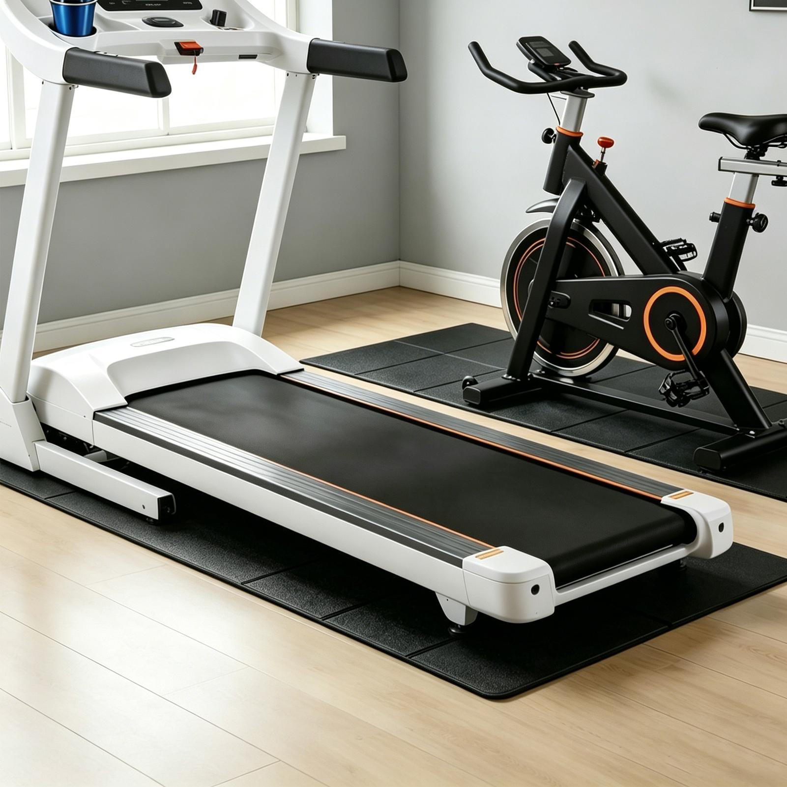 แผ่นรองใต้ลู่วิ่งไฟฟ้าแบบหนาพิ - Home Gym Yoga Mat บทวิจารณ์และราคา