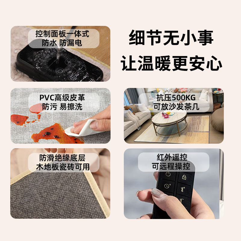 Graphene เครื่องทําความร้อนพื้ - Home Gym Yoga Mat บทวิจารณ์และราคา